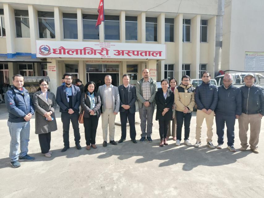 धौलागिरी अस्पताल, बाग्लुङ्गको न्यूनतम सेवा मापदण्ड अन्तर्गतको सातौ फलोअप सम्पन्न।